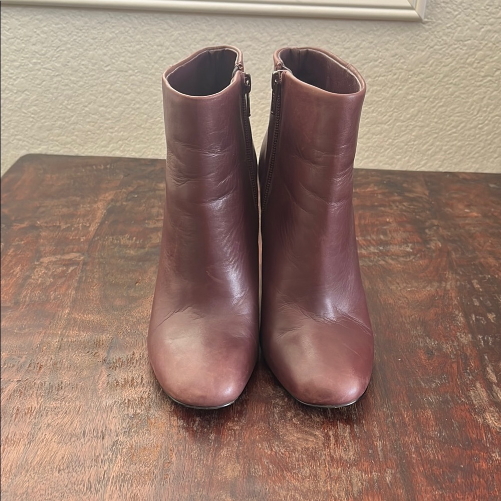 Aldo Brown Ankle Boots with Chunky Heel